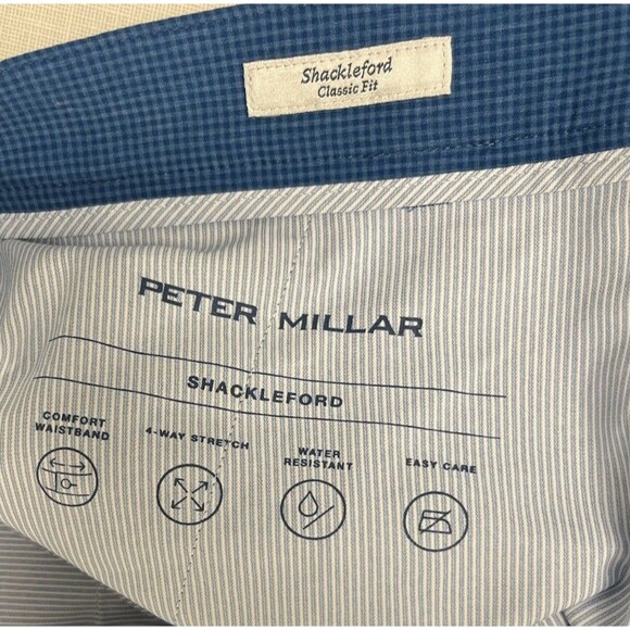 Peter Millar Crown Sport Shackleford Performance Hybrid Shorts Blue Golf Size 35 - Picture 6 of 9